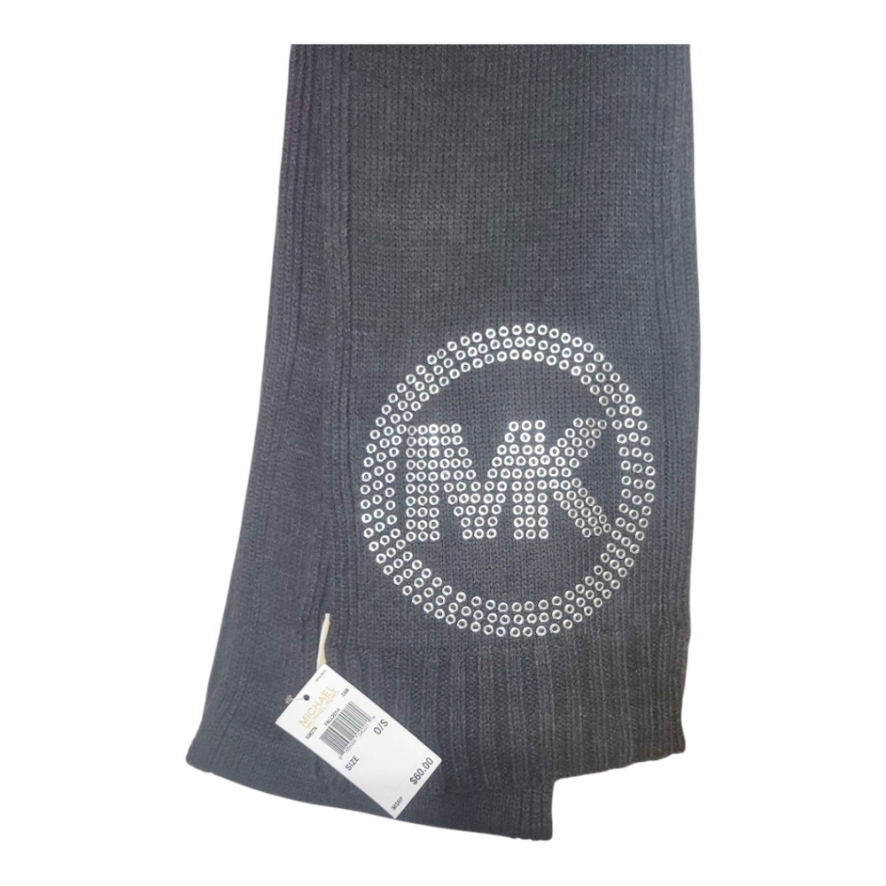 Gray MK Logo Scarf
